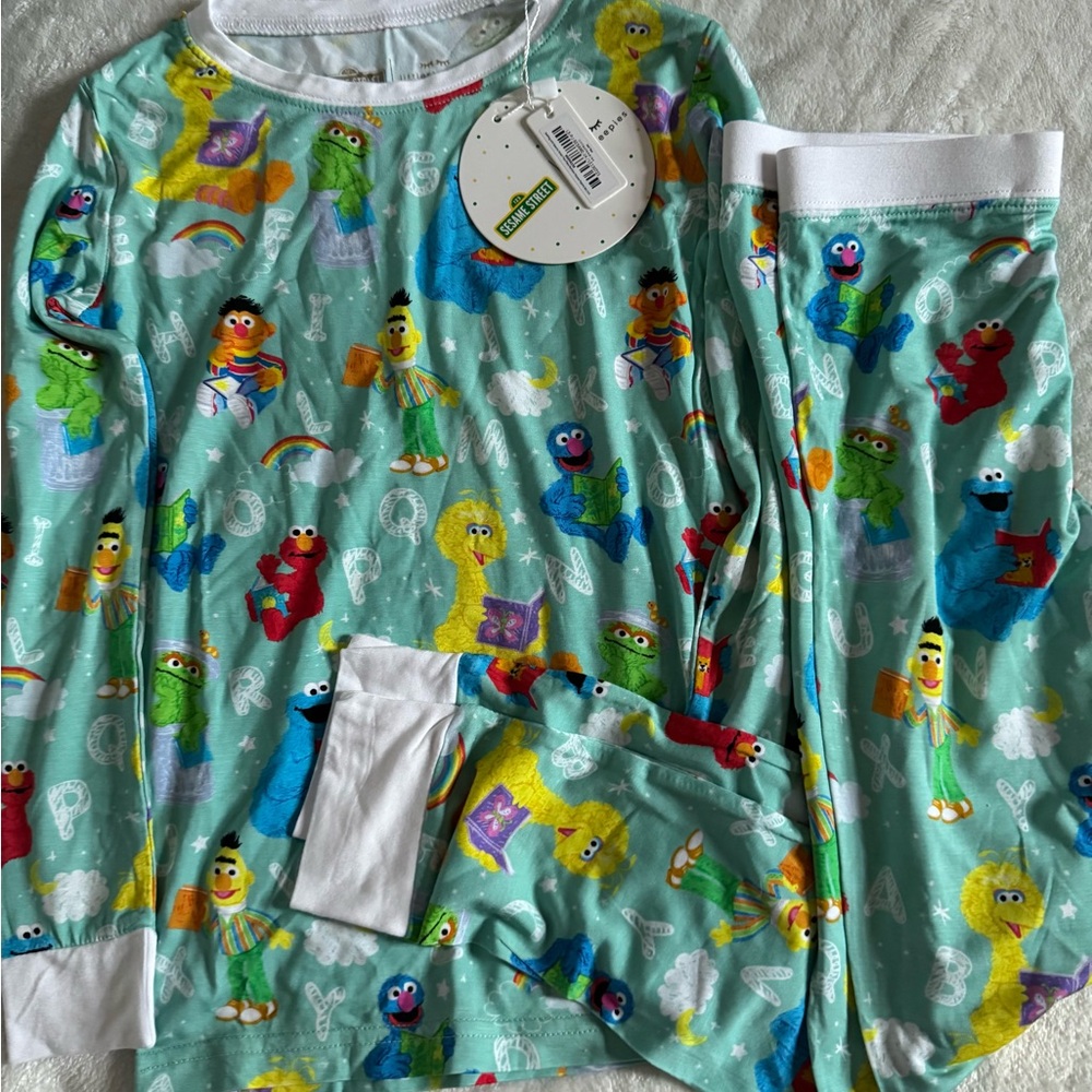 Little Sleepies Sesame Street Kids Pajamas 5/6